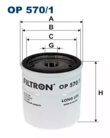 Масляный фильтр OP5701 FILTRON – фото