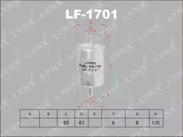 Топливный фильтр LF1701 LYNXAUTO – фото