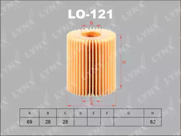 Масляный фильтр LO121 LYNXAUTO – фото